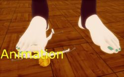 1boy 1girls 3d barefoot completely_naked completely_nude doki_doki_literature_club feet feet_focus foot_fetish footjob giantess mitotrample mmd monika_(doki_doki_literature_club) naked naked_male nude nude_male shorter_than_30_seconds sound sound_effects stomped stomping tagme trample trampling video
