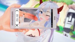 1girls 2boys 3d beach handjob juxtaposition koikatsu penis phone photo photo_comparison tagme veibae virtual_youtuber vshojo wataamage