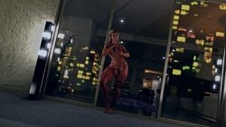 1futa 1girls 2022 3d abs dutch_angle futa_only futanari indoors large_breasts leg_tattoo long_hair muscular muscular_futanari nude nude_futanari roiddolls slushe_(website) solo solo_futa standing tattoo window