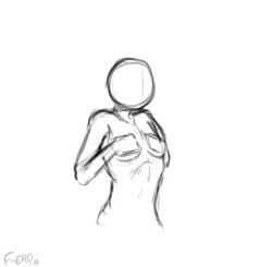 1girls 2016 animated bare_shoulders big_breasts breast_expansion breasts expansion f-ero faceless faceless_female female female_only growth huge_breasts human human_only humanoid large_breasts long_breasts monochrome naked nipples no_face no_sound nude nude_female nudity sketch solo solo_female top_heavy topless video watermark ych