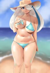 1girls big_breasts bikini breasts female female_only large_breasts melony_(pokemon) pokemon pokemon_ss solo yotahen