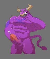 anthro big_penis boner demon demon_boy demon_bull_king erection furry jerking_off k_hunnicutt large_penis lego lego_monkie_kid male_focus male_only male_solo monkie_kid nose_ring nude penis_out solo solo_male thick_penis