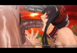 3d chobixpho deepthroat eliza_(tekken) male oral partial_male penis tekken tekken_7 tekken_tag_tournament_2