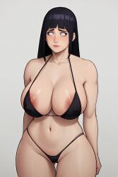 ai_generated big_breasts boruto:_naruto_next_generations hyuuga_hinata micro_bikini milf naruto naruto_(series) naruto_shippuden ozymandias thick_thighs wide_hips