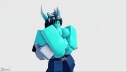 3d anal animated areolae ass balls black_hair blue_skin breasts gloves grey_skin nipples no_sound nude penis penis_out pussy request reverse_stand_and_carry_position roblox roblox_avatar robloxian shorter_than_30_seconds stonercrimm tagme thighs video watermark white_background