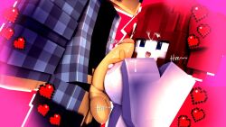 1boy 1girls 3d angel_girl angel_halo blue_eyes clothing cum_on_breasts cum_on_face cumshot erect_nipples erect_penis horny_female humanoid humanoid_penis lounan18 lounan_(lounan18) mine-imator minecraft outside paizuri red_hair tagme titjob ylissy_(ylissymc)