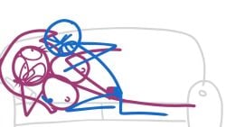 animated assertive_female big_breasts big_penis blue_(dick_figures) cum_inside dick_figures erect_penis handjob jaysonguzman567 making_out scarlet_(dick_figures) stickfigure tagme vaginal_penetration video