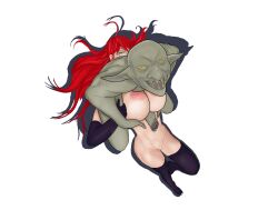 facesitting goblin goblin_male high_school_dxd huge_breasts huge_cock interspecies large_breasts novalasin paizuri reverse_paizuri rias_gremory rimjob rimming rimzuri titjob