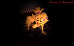 3d 3d_(artwork) angry ass breasts cally3d chica_(cally3d) chica_(fnaf) chicken chiku chiku_(cryptia) clazzey cryptiacurves eating fazclaire's_nightclub firearm five_nights_at_freddy's fredina's_nightclub fully_nude furry garry's_mod gun heavymachinima69 knife large_breasts nude nude_female pizza scottgames solo threatening yellow_body yellow_hair