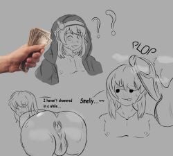 2boys androgynous ass asshole bent_over big_ass big_penis bridget bubble_butt butthole crossdressing femboy feminine_male gay girly guilty_gear guilty_gear_strive holding_money huge_ass huge_cock imminent_anal imminent_oral imminent_sex looking_back male_symbol money monochrome musk musky_cock paying penis penis_on_head silly_face smell steam sweat trap viewed_from_behind yaoi yomiee