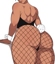 1girls ass ass_focus big_ass big_butt bunny_costume bunny_tail bunnysuit butt_focus demon_dog demondog17 female female_focus female_only fishnets muscular muscular_female muscular_legs solo solo_female solo_focus thick_thighs thighs tomboy tomoe_tsukishima(demon_dog)