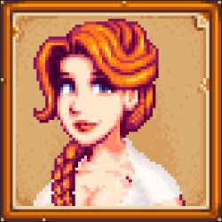 1girls big_breasts cancernia female female_only ginger ginger_hair leah_(stardew_valley) light-skinned_female long_hair looking_at_viewer purple_eyes smile smiling smiling_at_viewer solo solo_female stardew_valley white_shirt