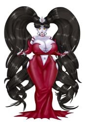 bishoujo_senshi_sailor_moon clothing corruption dark_persona dress enemy_conversion evil_grin female large_breasts neo_queen_serenity plump saturnxart tagme thick_thighs usagi_tsukino wide_hips