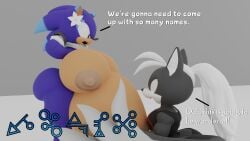 absurd_res anthro ass big_breasts big_butt black_body black_fur blue_body blue_fur breasts canid canine canis clothing duo eulipotyphlan flower fur gloves green_eyes hair handwear hedgehog hi_res humanoid infinite_(sonic) jackal male male/male mammal plant ponytail pregnant pregnant_male scarf sega sonic_(series) sonic_forces sonic_the_hedgehog sonic_the_hedgehog_(series) white_hair