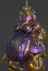 1girls bbw big_ass big_belly blender bubble_butt chubby chubby_female coolmaster98 front_view hand_on_butt huge_ass huge_belly hyper_belly khora_(warframe) khora_prime_(warframe) looking_at_viewer monster solo solo_female tagme thick_thighs warframe