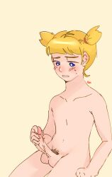 1boy aged_up blonde_hair gay male_only masturbation popee_(popee_the_performer) popee_the_performer sweat