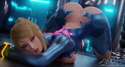 1girls 3d almondsfm ass ass_up big_ass big_breasts bimbo blonde_hair blue_eyes breasts bubble_ass bubble_butt dat_ass fat_ass female female_only head_down_ass_up looking_at_viewer metroid nintendo pawg ponytail samus_aran solo thick_thighs