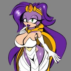 anthro big_breasts breasts female female_only furry furry_female furry_only hair long_hair mammal mammal_humanoid milf no_humans purple_hair queen queen_aleena solo solo_female sonic_(series) sonic_the_hedgehog_(series) sonic_underground tagme