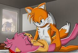 amy_rose angry anonymous_artist anthro bed being_watched blue_body blue_eyes blue_fur bodily_fluids breast_grab breasts canid canine cuckold dominant dominant_male duo eulipotyphlan female fox fur furniture green_eyes hand_on_breast hedgehog hi_res looking_at_another looking_at_partner male male/female mammal meme pink_body pink_fur sega sonic_(series) sonic_the_hedgehog sonic_the_hedgehog_(series) soyjak tails tan_body tan_skin tears white_body white_fur yellow_body yellow_fur