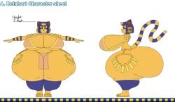 ankha_reinhart_(user3345) big_ass big_breasts breasts bubble_butt huge_ass thick_thighs user3345 wide_hips