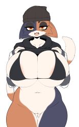 big_breasts breasts disproportional female furry huge_breasts humanoid hyper_breasts meow_skulls_(fortnite) tailzkim thick_thighs wide_hips