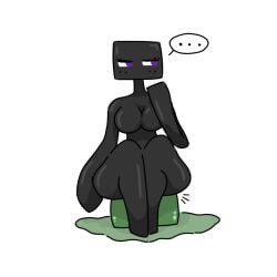 1girls ass big_ass big_breasts big_butt big_thighs breasts butt enderwoman female female_only hips huge_ass huge_butt humanoid large_ass large_breasts large_butt sitting_on_penis slime solo solo_female supersama thick thick_ass thick_thighs thighs violet_eyes wide_hips