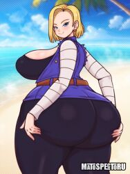 android 18 from dragon ball by matospectoru