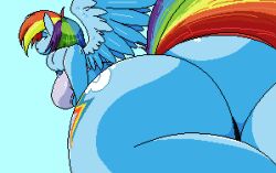 ass friendship_is_magic my_little_pony pixel_art pixelmood rainbow_dash_(mlp) tagme