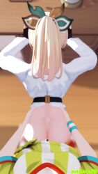 1futa 1girls 3d against_table ambiguous_penetration animated artist_name blonde_hair blurry_background bottomless censored clothing faceless faceless_character faceless_female faceless_futanari female from_behind futa_on_female futa_pov futanari gloves hololive hololive_japan holox kazama_iroha loop mosaic_censoring mp4 oozora_subaru penis ponytail pov sex sound suzutaro3d table tagme video virtual_youtuber