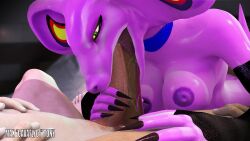 1girls 2boys 3d all_the_way_to_the_base animated anthro arbok areola athletic_female black_claws blowjob cavafly01 claws closing_eyes double_barrel_blowjob double_barrel_fellatio double_fellatio eyes_closed face_fucking fellatio game_freak green_eyes hand_on_back head_bob hi_res highres huge_cock human human_on_anthro human_penetrating interspecies large_breasts large_penis light-skinned_male light_skin long_fingernails monster_girl naked nintendo nipples no_sound nude oral oral_sex pokemon purple_scales scalie sharp_fingernails snake snake_girl source_request throat_fuck video year_request