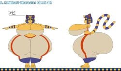 ankha_reinhart_(user3345) big_ass big_breasts breasts bubble_butt huge_ass thick_thighs user3345 wide_hips