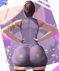 1girls aged_up arm_band attack_on_titan backside big_thighs bottom_heavy brown_hair cellulite clothing d-art dat_ass doughy_ass dumptruck_ass dumptruck_butt eldian_armband fat_ass gabi_braun hands_on_hips huge_ass lard_ass large_ass ponytail shingeki_no_kyojin sleeveless solo solo_female thick_ass thick_thighs thighhighs thighs tight_clothes tight_clothing tight_dress tight_fit voluptuous voluptuous_female white_female wide_hips