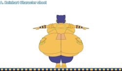 ankha_reinhart_(user3345) big_ass big_breasts breasts bubble_butt huge_ass thick_thighs user3345 wide_hips