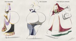 3girls ass ass_body female female_only hyper_ass minimalist multiple_girls selaiki sparks_spectrum stockings thighs