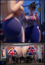 1girls 3d activision ass athletic athletic_female big_ass big_breasts blizzard_entertainment bottom_heavy breasts british british_female busty caucasian caucasian_female chest curvaceous curvy curvy_figure digital_media_(artwork) european european_female female female_focus fit fit_female giantess hips hourglass_figure huge_breasts human jimmy144 legs lena_oxton light-skinned_female light_skin lips mature mature_female overwatch overwatch_2 round_ass round_breasts slim_waist thick thick_hips thick_legs thick_thighs thighs tracer union_jack_tracer voluptuous waist wide_hips