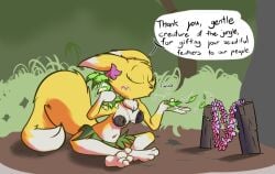 bikini breasts coconut_bra female female_focus female_only fur furry furry_only grass_skirt renamon robbleu tribal