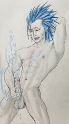 cum cumming ejaculation final_fantasy final_fantasy_vii gay male male_only penis twunk zack_fair