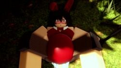 2boys 3d animated bunnysuit cum cum_inflation cumflation dialogue english_text femboy gay inflation longer_than_3_minutes longer_than_one_minute lucas_(pptakkun) may_(pptakkun) original_character outside pptakkun public roblox robloxian sound tagme text video