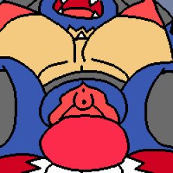 1boy 1girls animated anthro balls big_breasts canine clitoris female furry groovemanyulameister jiggling_breasts lucario lycanroc midnight_lycanroc open_mouth penis pixel_animation pixel_art pokemon pokemon_(species) pussy sex tagme thick_thighs thighhighs vaginal_penetration