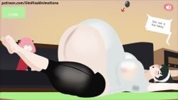 animated anya_forger ass_expansion big_ass big_breasts breast_expansion dark_hair dimpixelanimations hyper_pregnancy mature_female milf mp3 pink_hair pregnant pregnant_belly pregnant_expansion pregnant_female sound spy_x_family tagme video yoga_pants yor_briar yor_forger