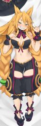 alternate_version_available bed breasts dakimakura danielsung metallia midriff nipple_slip nipples nippon_ichi_software skimpy_clothes the_witch_and_the_hundred_knight