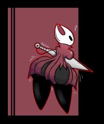 angry big_ass big_breasts black_body blush blushing coat confused hollow_knight hornet_(hollow_knight) indie_game looking_confused thick thick_ass thick_thighs zhe_rat