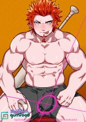 boxers danganronpa danganronpa_1 kuwata_leon male_only smooth_skin solo underwear yuufreak