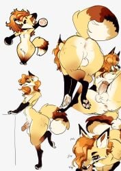 2024 accessory anthro anus ass athletic athletic_anthro athletic_male backsack balls bent_over black_markings black_nose brown_hair canid canine chibi claws colored digital_media_(artwork) digitigrade ear_piercing ear_ring emeric_(lezified) fangs fellatio fellatio_pov fluffy fluffy_tail fox fur genitals girly green_eyes guide_lines hair hair_over_eye hi_res lezified long_hair long_tail looking_at_viewer low-angle_view male mammal markings messy_hair monotone_background multicolored_body multicolored_fur multiple_angles nipples nude one_eye_obstructed open_mouth oral pawpads pear-shaped_figure penile penis perineum piercing presenting presenting_hindquarters presenting_penis raised_leg rear_view ring_piercing sex side_view sketch_page solo spread_legs spreading tail teeth text tongue two_tone_body two_tone_fur wavy_hair wide_hips