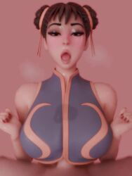 1girls 3d 3d_animation ahe_gao animated asian asian_female bare_arms big_breasts blinking blush breasts brown_hair capcom center_opening chun-li chun-li_(fortnite) clothed clothed_female_nude_male clothed_sex double_bun evilaudio facing_viewer female fortnite hair_buns hair_ornament hair_ribbon half-closed_eyes hands-free handsfree_paizuri kassioppiava kittyyevil large_breasts lips looking_at_viewer makeup male_pov mp4 naked_male naughty_face open_mouth paizuri paizuri_under_clothes pink_background pov pov_paizuri pov_titfuck shorter_than_30_seconds simple_background sleeveless sound stain stained_clothes straight street_fighter sypherpk thrusting tied_hair titjob tongue tongue_out vertical_video video