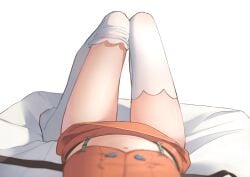 1girls female female_only female_pov hololive hololive_english hololive_myth pov renpc solo solo_female solo_focus takanashi_kiara thick_thighs thighhighs tummy virtual_youtuber white_thighhighs