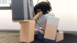 3d animated blowjob cum_in_mouth cum_inflation cumflation femboy gay glasses inflation lucas_(pptakkun) may_(pptakkun) original_character pptakkun roblox robloxian sound source_request tagme video yaoi