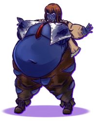 big_breasts blueberry_inflation blueberryfatcake breasts female obese thick_thighs wide_hips