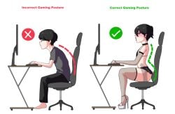 1boy anal anal_object_insertion chair correct_gaming_posture_(meme) dildo dildo_in_ass dildo_reveal dildo_sitting english_text femboy feminization gelatomusume glasses high_heels lipstick male male_only meme millie_(gelatomusume) open_toe_shoes sex_toy sex_toy_in_ass sissification sissy sitting text x-ray