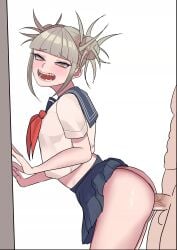 1boy 1girls 2d animated ass clothed clothing doggy_style duo duo_focus hi_res high_resolution highres himiko_toga large_ass large_breasts large_penis light-skinned_female light_skin male/female my_hero_academia no_panties no_sound penetration sailor_uniform sex shounen_jump tagme vaginal vaginal_penetration vaginal_sex very_high_resolution video zd_(pixiv6210083)